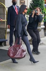 KIM KARDASHIAN Leaves Ritz Carlton in New York 10/05/2021