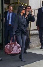 KIM KARDASHIAN Leaves Ritz Carlton in New York 10/05/2021