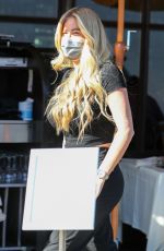 KIM ZOLCIAK and BRIELLE BIERMANN at Il Pastaio in West Hollywood 10/19/2021