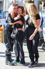 KIM ZOLCIAK and BRIELLE BIERMANN at Il Pastaio in West Hollywood 10/19/2021