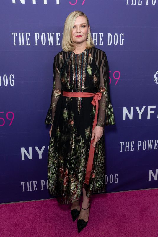 KIRSTEN DUNST at The Power of the Dog Premiere at 59th New York Film Festival 10/01/2021