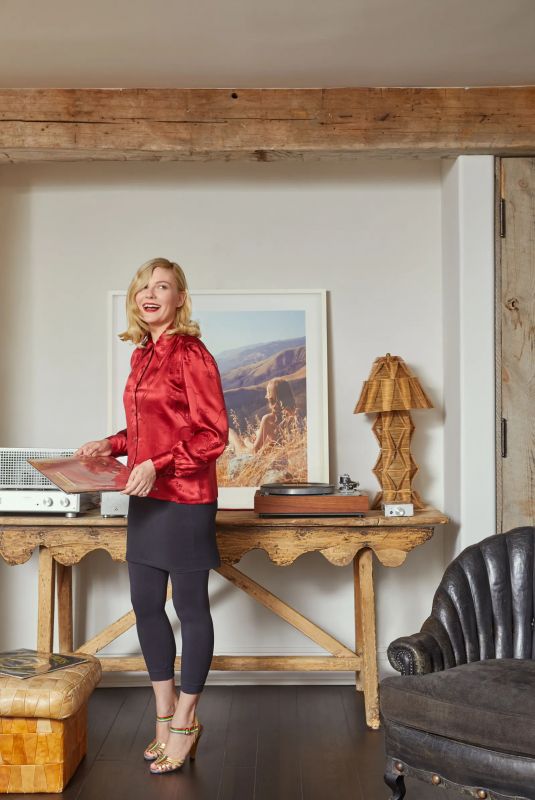 KIRSTEN DUNST in Architectural Digest Magazine, October 2021