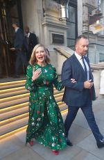 KIRSTEN DUNST Leaves Her Hotel in London 10/11/2021