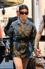 KOURTNEY KARDASHIAN and Travis Barker Arrives at Their Hotel in New York 10/14/2021