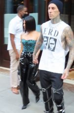 KOURTNEY KARDASHIAN and Travis Barker Heading to NBC Studios in New York 10/16/2021