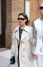 KOURTNEY KARDASHIAN and Travis Barker Leaves Greenwich Hotel in New York 10/15/2021