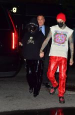 KOURTNEY KARDASHIAN and Travis Barker Night Out in New York 10/16/2021
