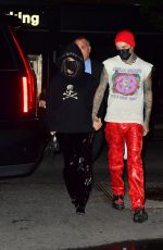 KOURTNEY KARDASHIAN and Travis Barker Night Out in New York 10/16/2021