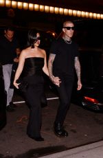 KOURTNEY KARDASHIAN and Travis Barker Out for Dinner in New York 10/15/2021