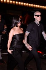 KOURTNEY KARDASHIAN and Travis Barker Out for Dinner in New York 10/15/2021
