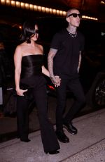 KOURTNEY KARDASHIAN and Travis Barker Out for Dinner in New York 10/15/2021