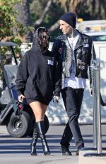KOURTNEY KARDASHIAN and Travis Barker Out in Montecito 10/18/2021