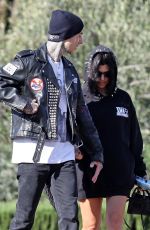 KOURTNEY KARDASHIAN and Travis Barker Out in Montecito 10/18/2021
