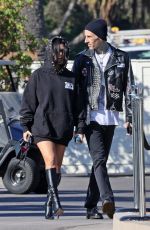KOURTNEY KARDASHIAN and Travis Barker Out in Montecito 10/18/2021