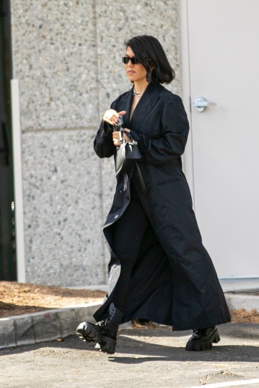 KOURTNEY KARDASHIAN at a Studio to plan for Kim