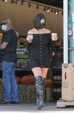 KOURTNEY KARDASHIAN in Tight Mini Dress Shopping at Erewhon Market in Calabasas 10/12/2021