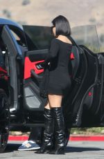 KOURTNEY KARDASHIAN in Tight Mini Dress Shopping at Erewhon Market in Calabasas 10/12/2021