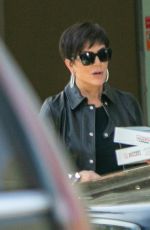 KRIS JENNER at a Studio to plan for Kim