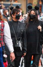 KYLIE and KIRS JENNER at Disneyland in Los Angeles 10/18/2021