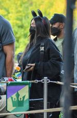 KYLIE and KIRS JENNER at Disneyland in Los Angeles 10/18/2021