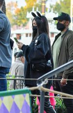 KYLIE and KIRS JENNER at Disneyland in Los Angeles 10/18/2021