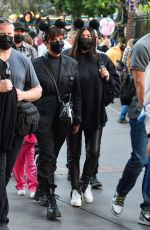 KYLIE and KIRS JENNER at Disneyland in Los Angeles 10/18/2021