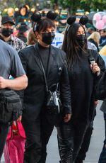 KYLIE and KIRS JENNER at Disneyland in Los Angeles 10/18/2021