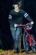 KYM MARSH Pushing a Bicycle Out in Greater Manchester 10/21/2021