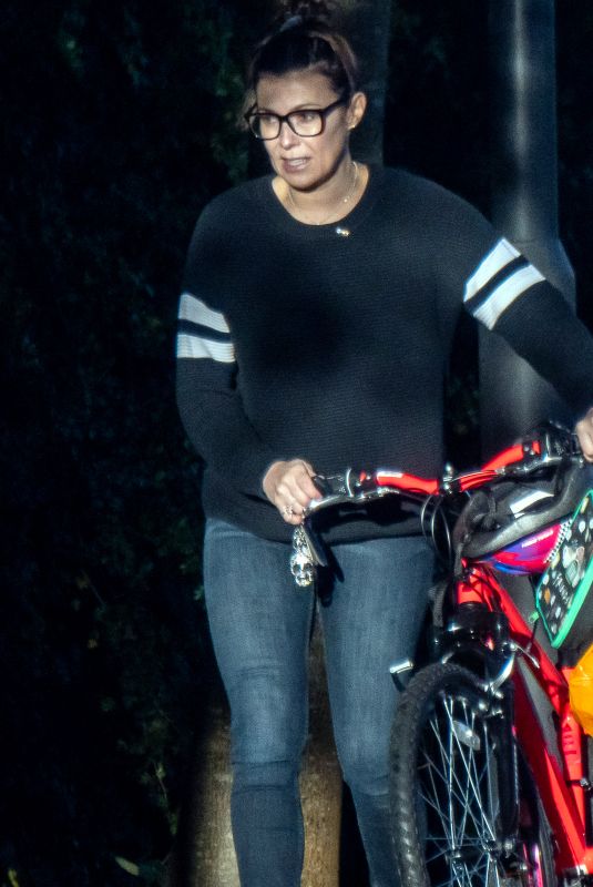KYM MARSH Pushing a Bicycle Out in Greater Manchester 10/21/2021