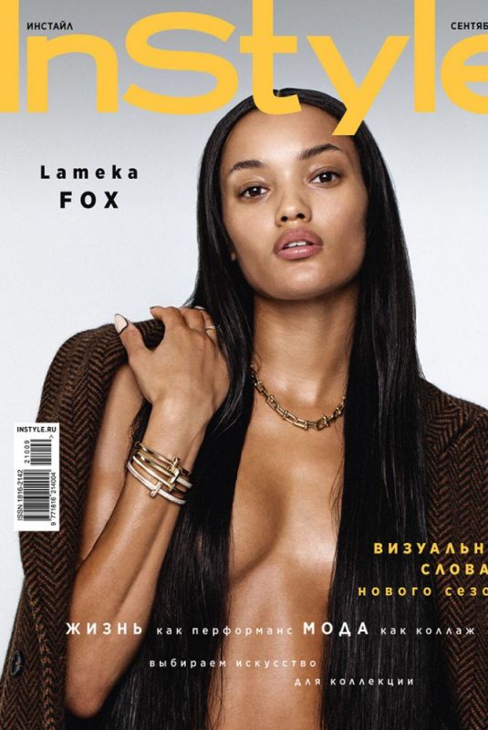 LAMEKA FOX in InStyle Magazine, Russia September 2021