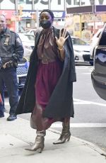 LASHANA LYNCH Arrives at ABC Studios to Promotes James Bond: No Time To Die in New York 10/06/2021