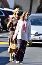 LAURA DERN and JAYA HARPER at Brentwood Country Mart 10/16/2021