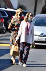 LAURA DERN and JAYA HARPER at Brentwood Country Mart 10/16/2021