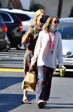 LAURA DERN and JAYA HARPER at Brentwood Country Mart 10/16/2021