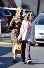 LAURA DERN and JAYA HARPER at Brentwood Country Mart 10/16/2021