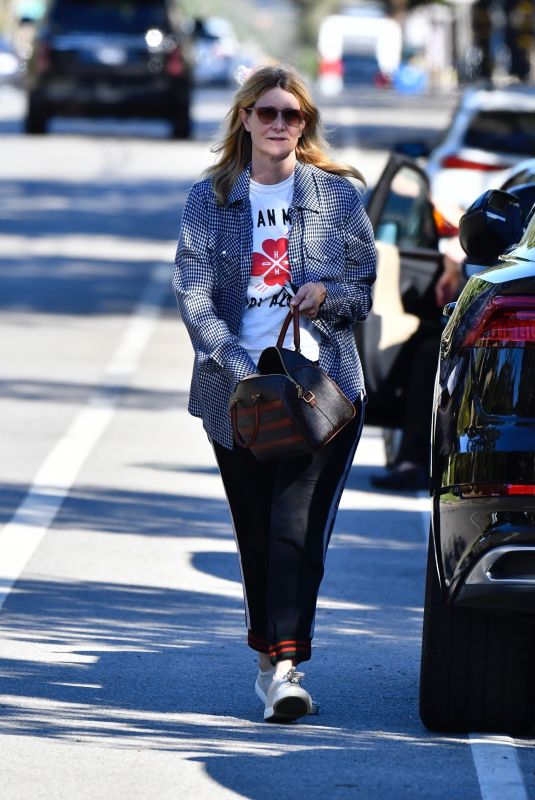 LAURA DERN Out for Lunch with Family in Brentwood 10/27/2021