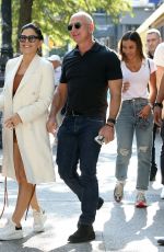 LAUREN SANCHEZ and Jeff Bezos Leaves Cipriani Soho in New York 10/15/2021