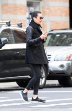 LEA MICHELE Out and About in New York 10/22/2021