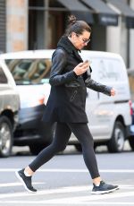 LEA MICHELE Out and About in New York 10/22/2021