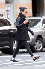 LEA MICHELE Out and About in New York 10/22/2021