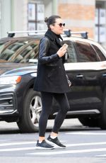LEA MICHELE Out and About in New York 10/22/2021
