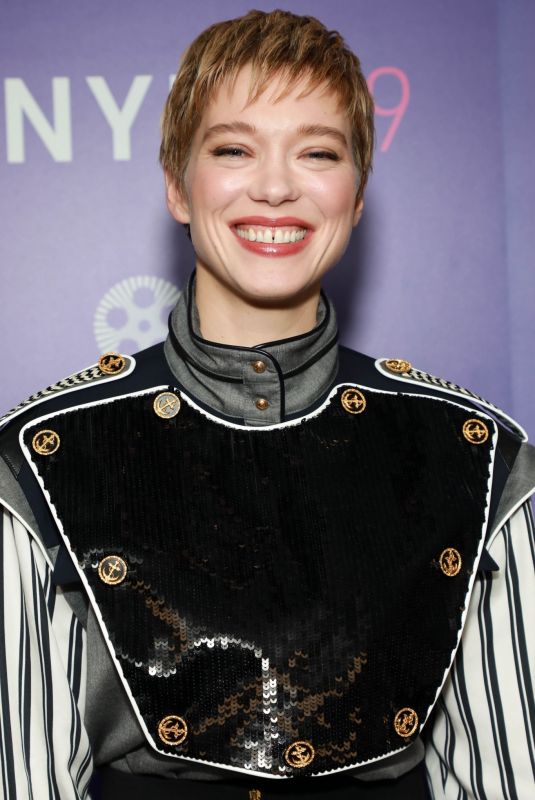 LEA SEYDOUX at The French Dispatch Premiere at 59th New York Film Festival 10/02/2021