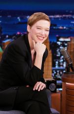 LEA SEYDOUX at Tonight Show Starring Jimmy Fallon 10/01/2021