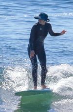 LEIGHTON MEESTER at a Surf Session in Malibu 10/20/2021