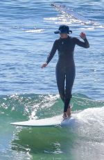 LEIGHTON MEESTER at a Surf Session in Malibu 10/20/2021