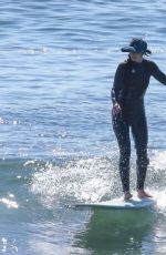 LEIGHTON MEESTER at a Surf Session in Malibu 10/20/2021