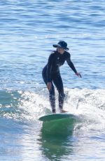 LEIGHTON MEESTER at a Surf Session in Malibu 10/20/2021