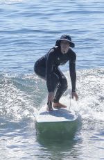 LEIGHTON MEESTER at a Surf Session in Malibu 10/20/2021