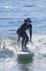 LEIGHTON MEESTER at a Surf Session in Malibu 10/20/2021