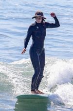LEIGHTON MEESTER Out Surfing in Malibu 10/21/2021